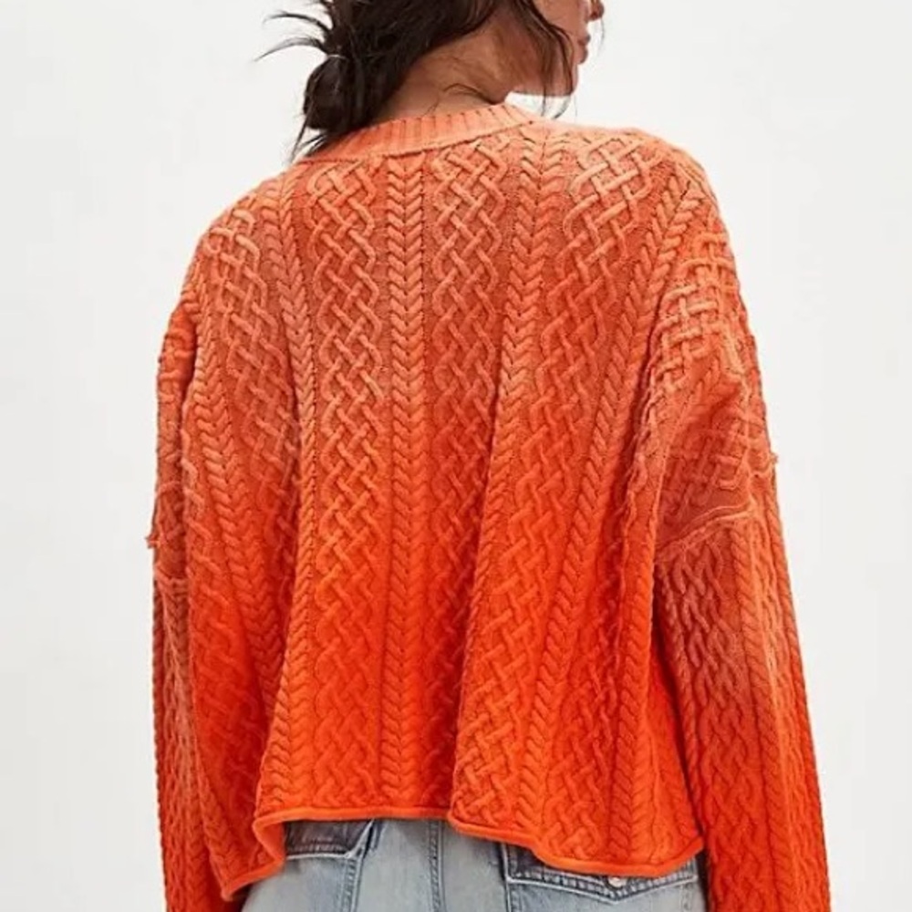 Free People Washed Ashore Cable Knit Sweater - Picture 2 of 4